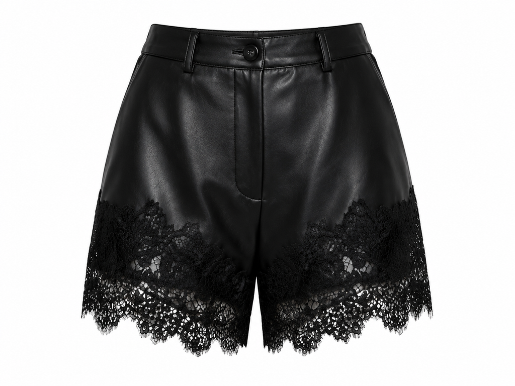 Shorts Noir Lace